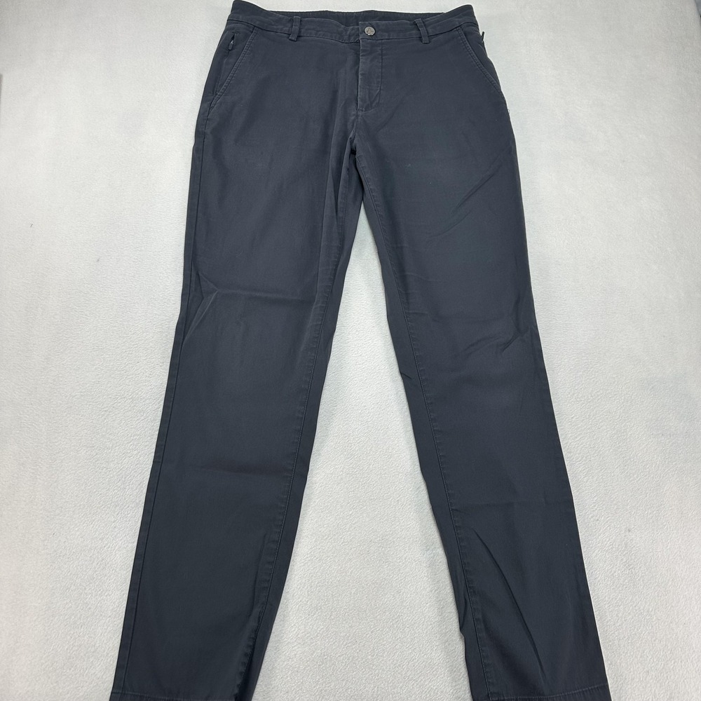 Birddogs Pants Mens 32x32 Gray Chino Straight Leg Casual‎ Zip Pocket Office Prep